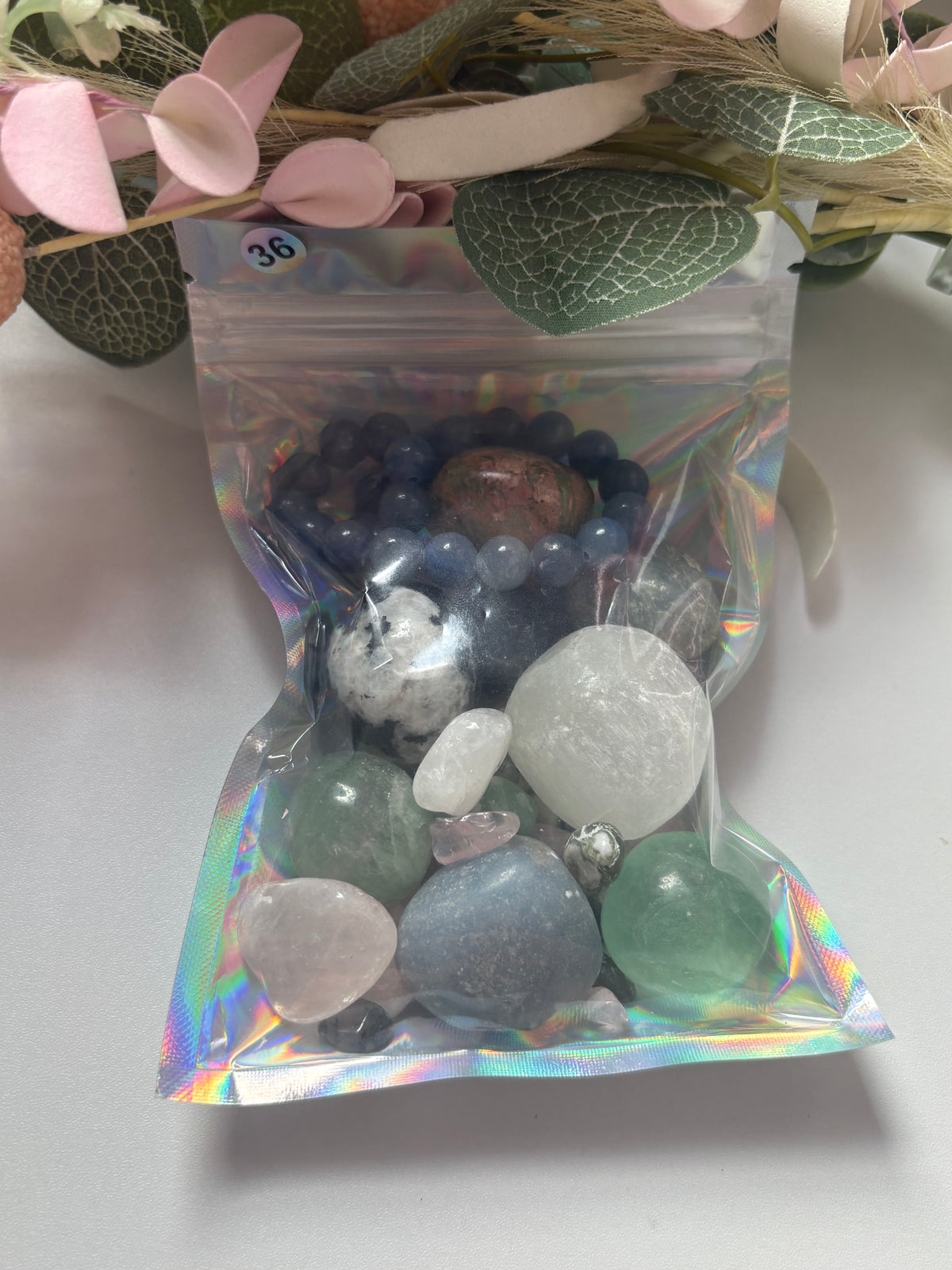 Crystal Confetti Bags, Premixed Healing Crystal Chips, Manifestation Crystals,, Altar Decor, Spell Jar Fillers