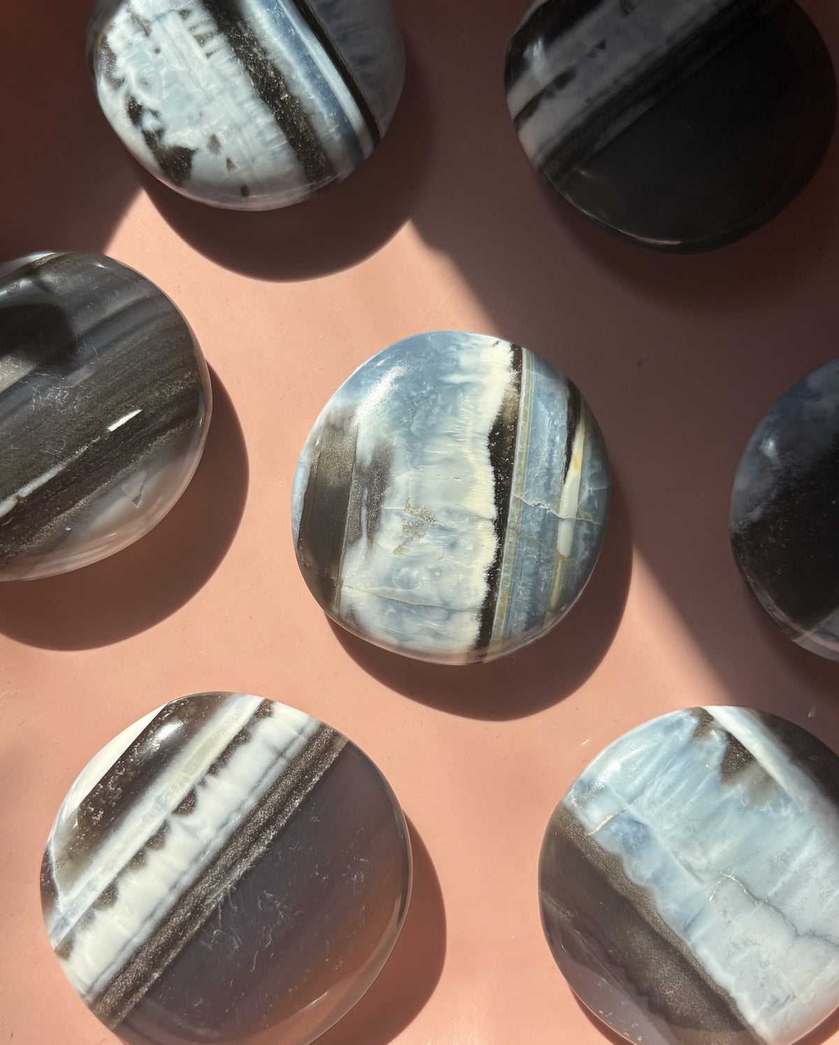 Owyhee Blue Opal Palm Stone