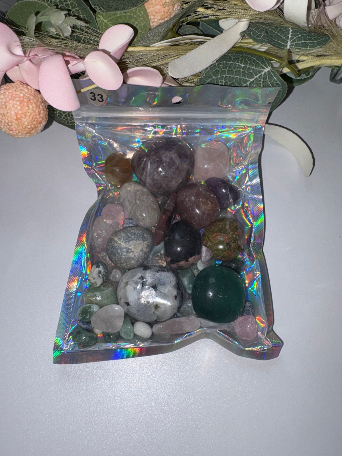 Crystal Confetti Bags, Premixed Healing Crystal Chips, Manifestation Crystals,, Altar Decor, Spell Jar Fillers