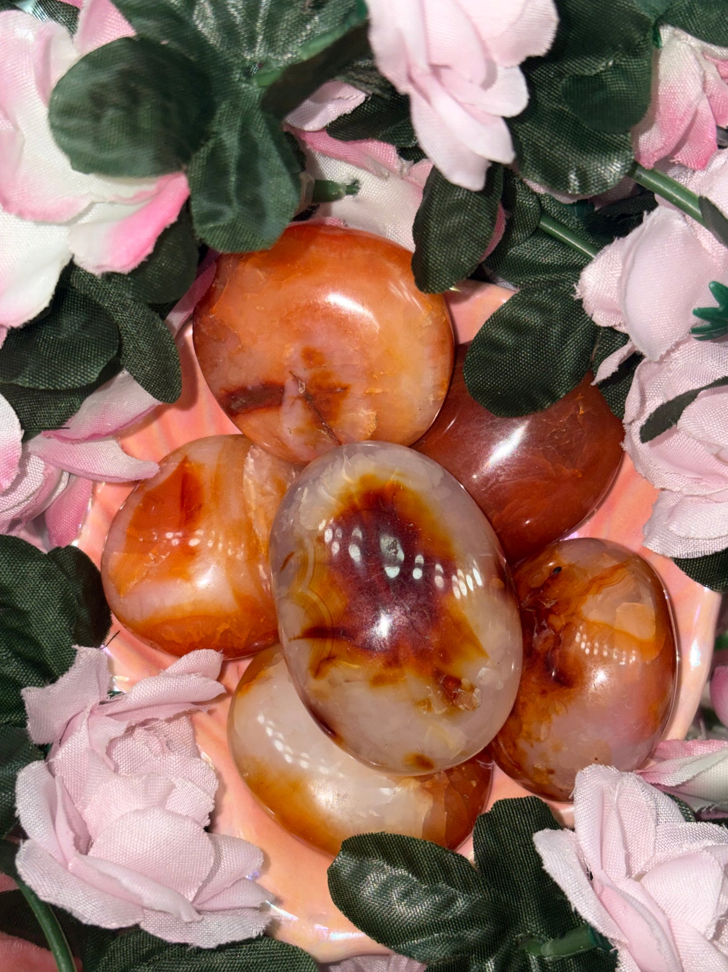 Carnelian Palm Stone from Madagascar