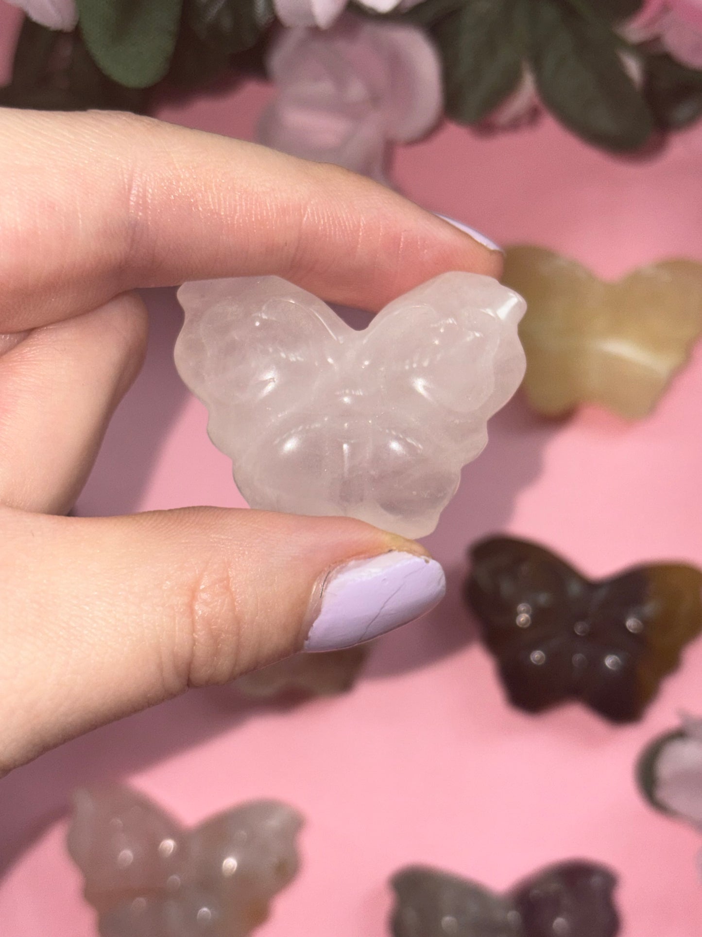 Clear Quartz Butterfly