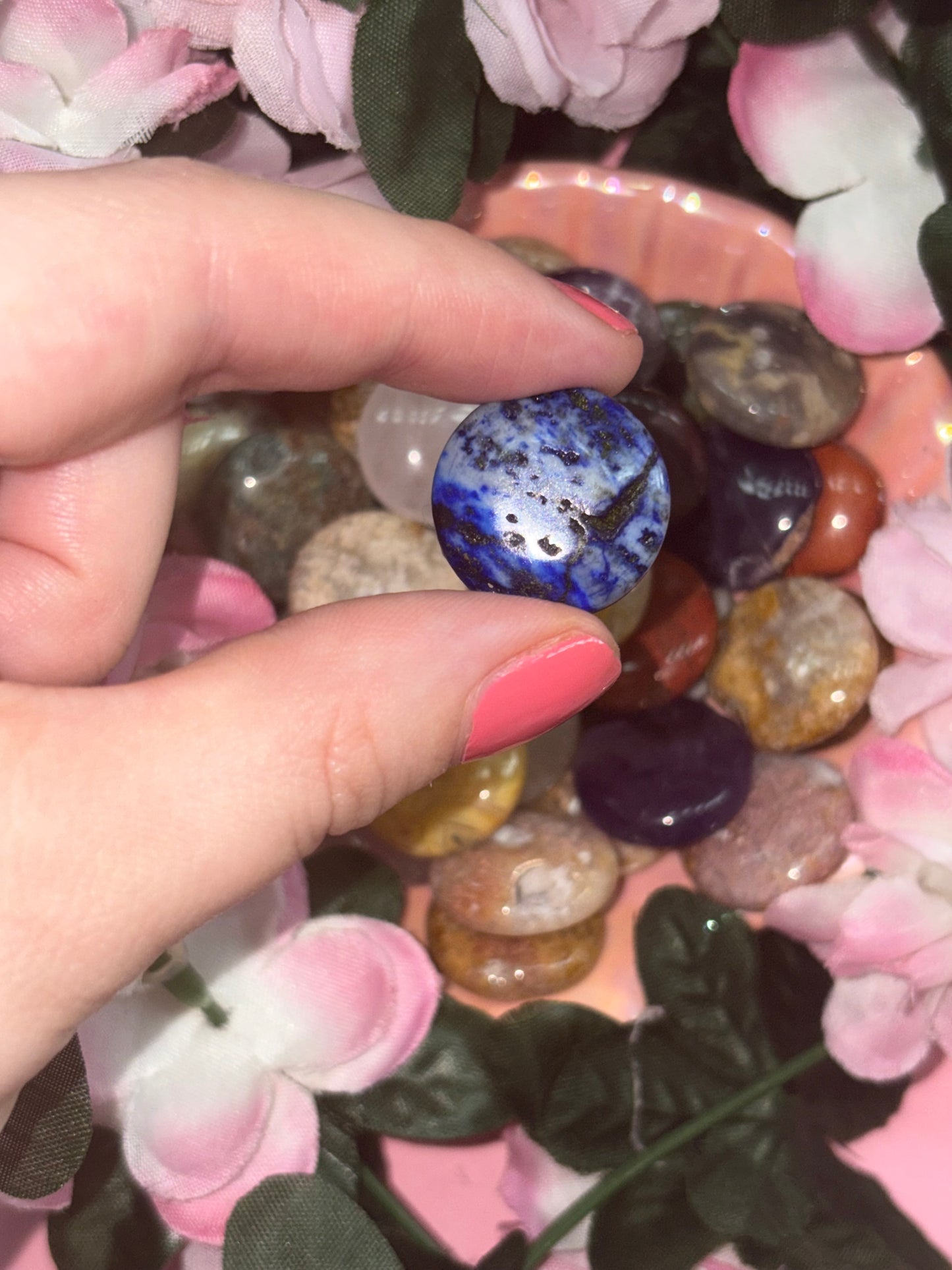 Mini Sodalite Palm Stone