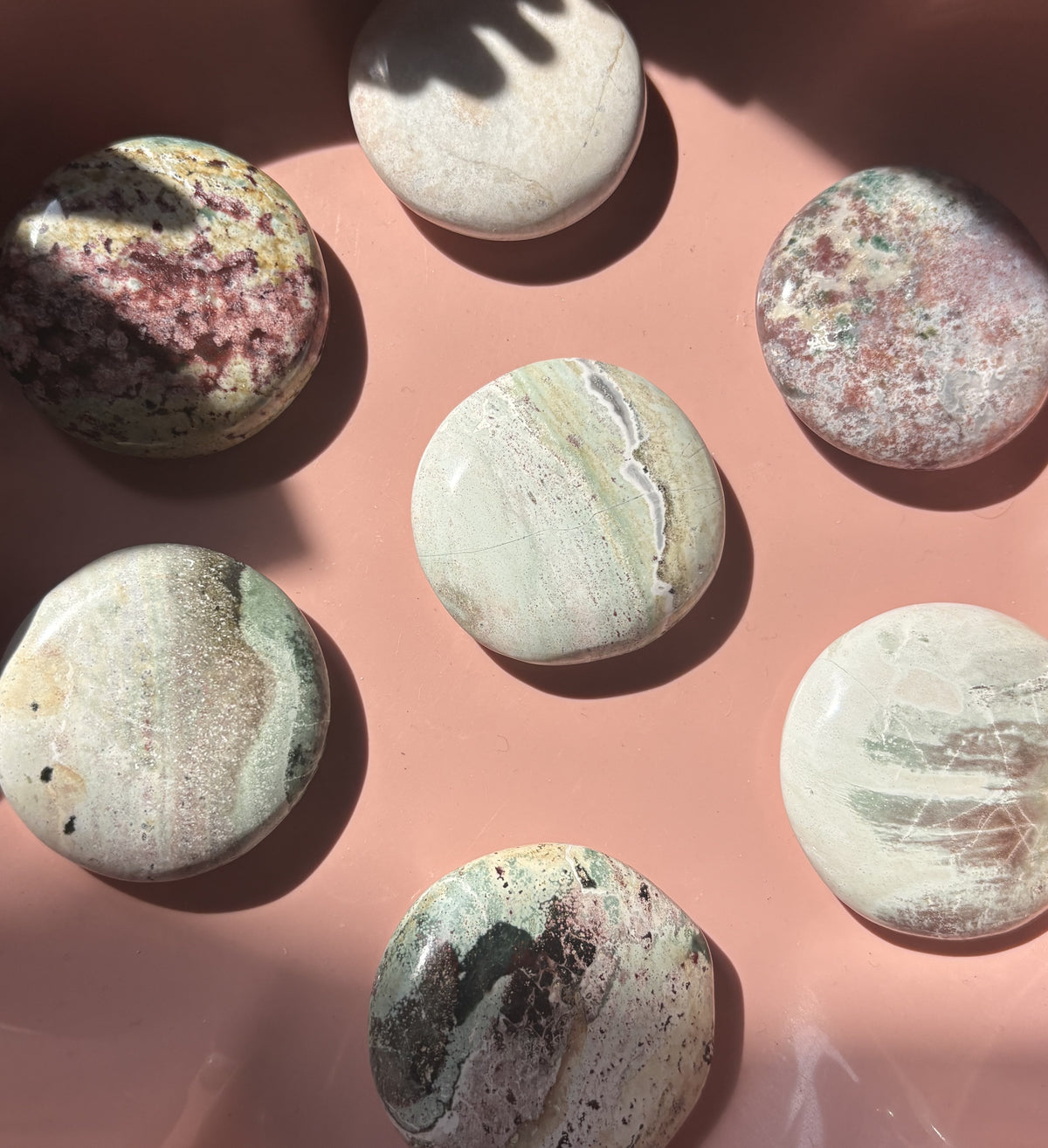 🌈🦄Unicorn Jasper Palm Stone 🌈🦄