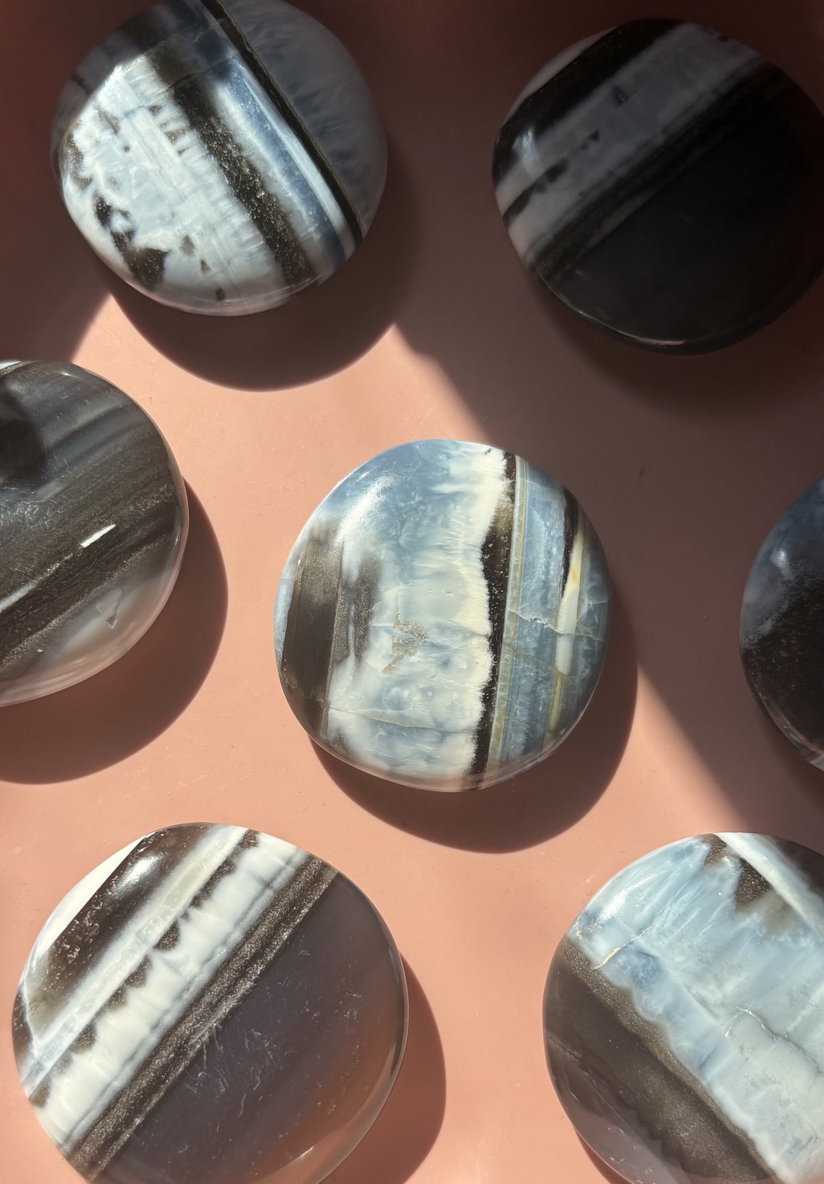 Owyhee Blue Opal Palm Stone