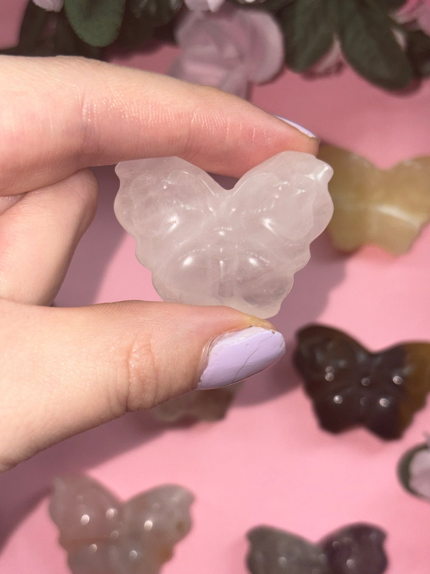 Clear Quartz Butterfly