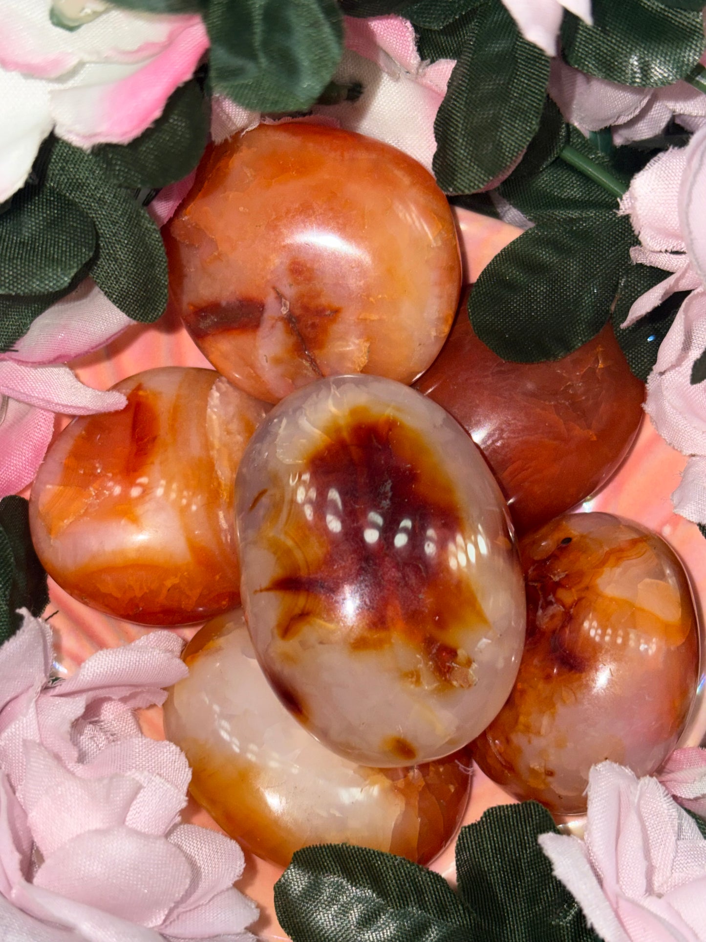 Carnelian Palm Stone from Madagascar