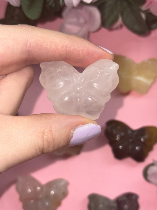 Clear Quartz Butterfly