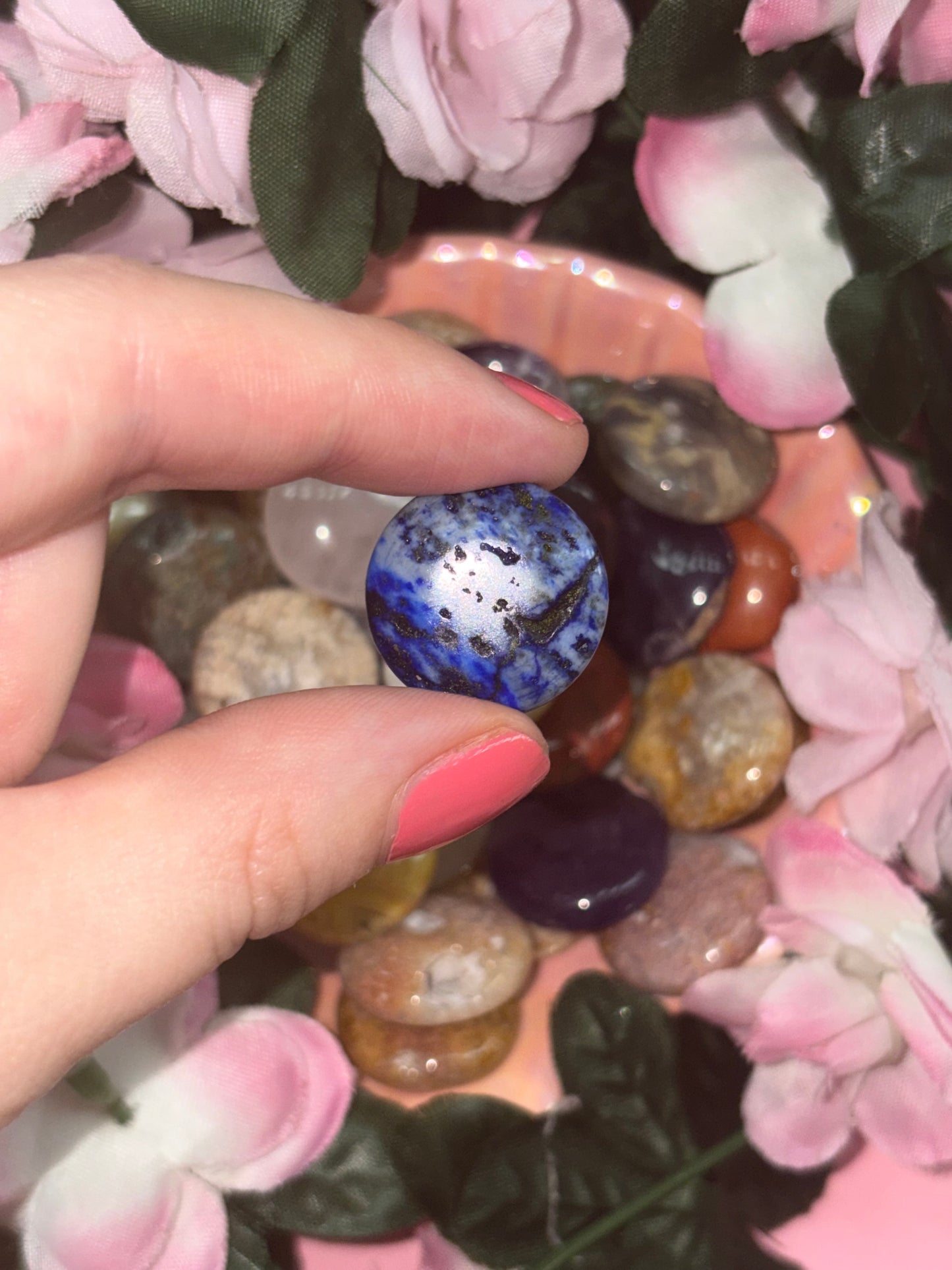 Mini Sodalite Palm Stone