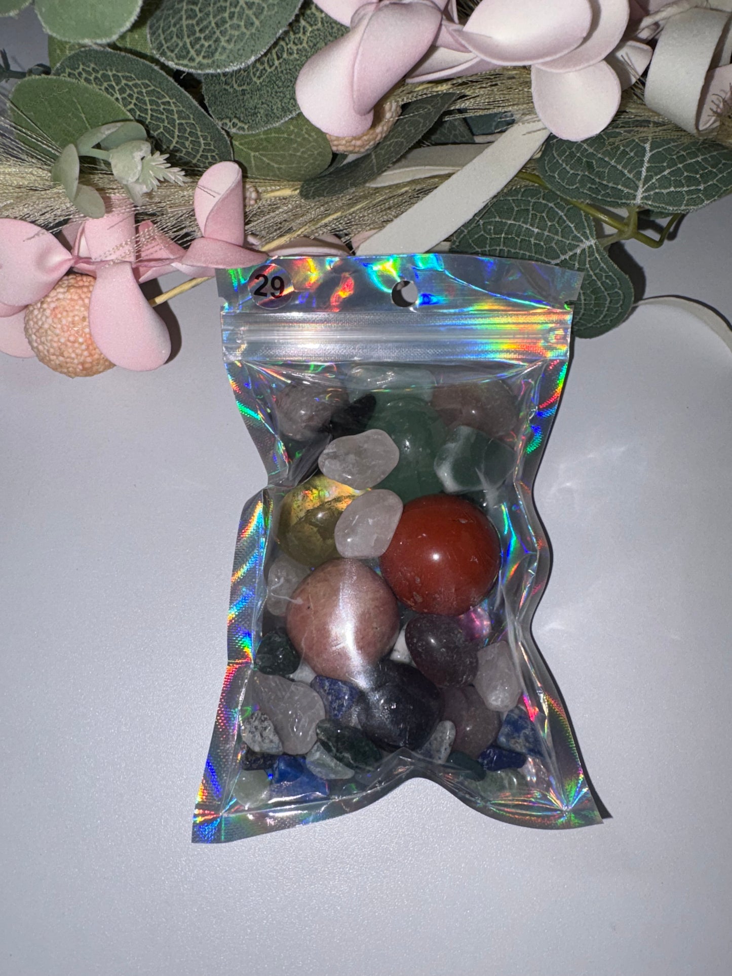 Crystal Confetti Bags, Premixed Healing Crystal Chips, Manifestation Crystals,, Altar Decor, Spell Jar Fillers