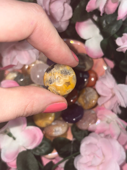 Bumblebee Jasper Mini Palmstone