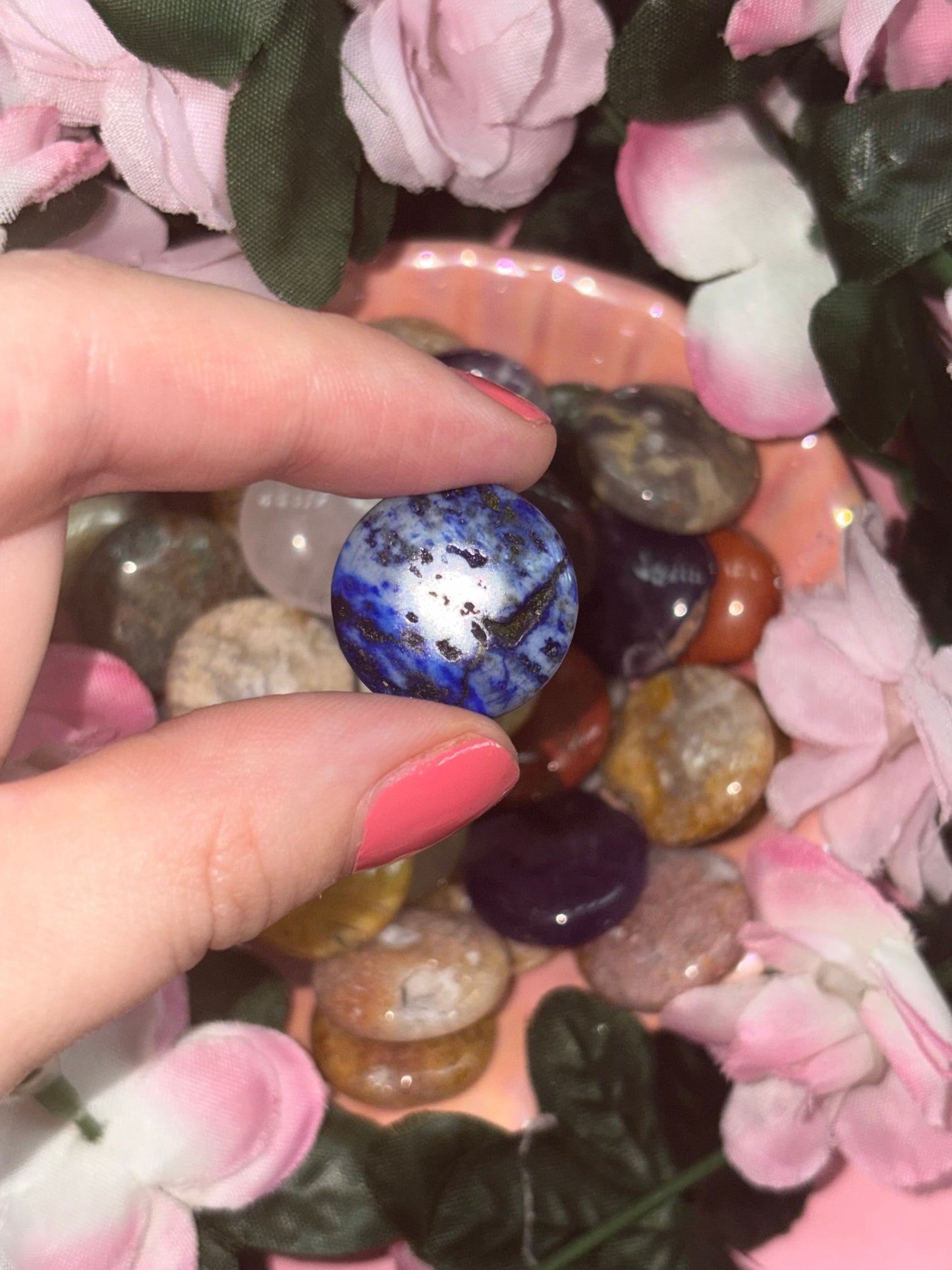 Mini Sodalite Palm Stone