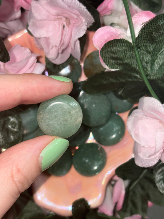 Mini Green Aventurine Palm Stone