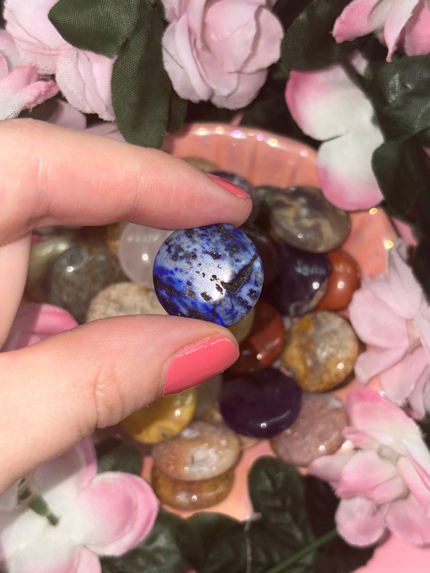 Mini Sodalite Palm Stone