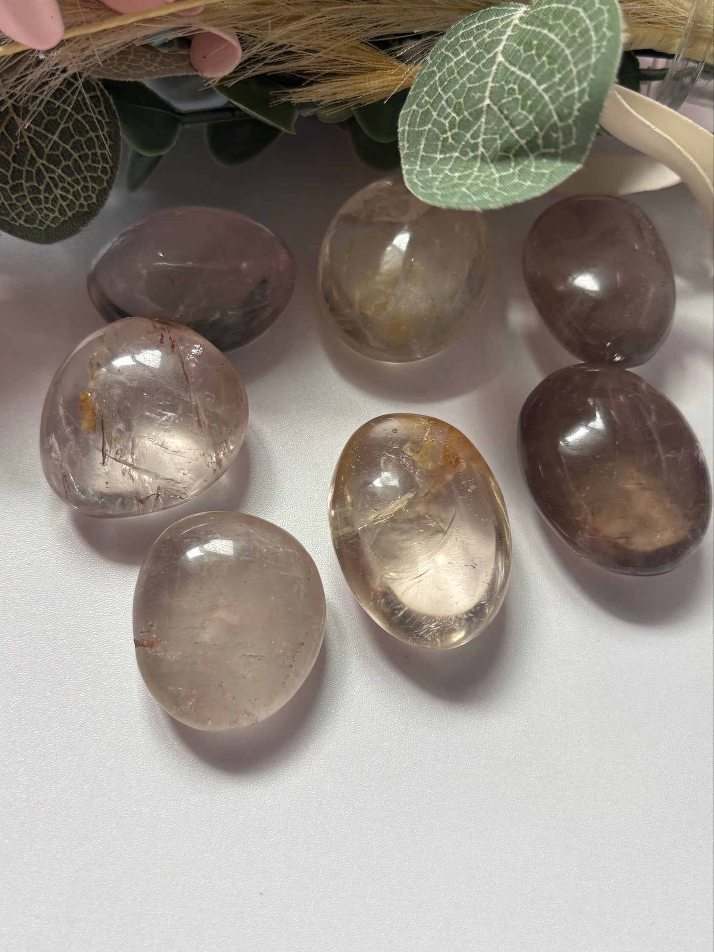 Smoky Quartz Palm Stone
