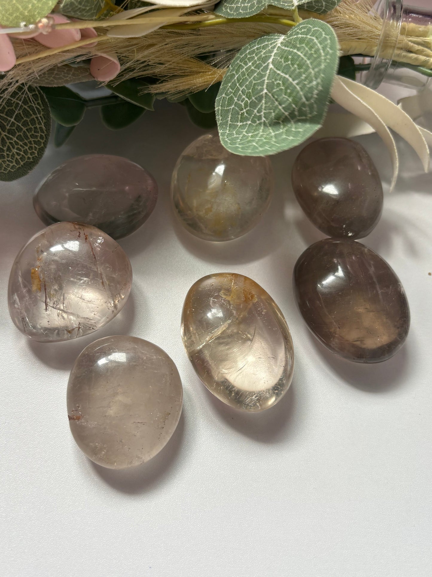 Smoky Quartz Palm Stone