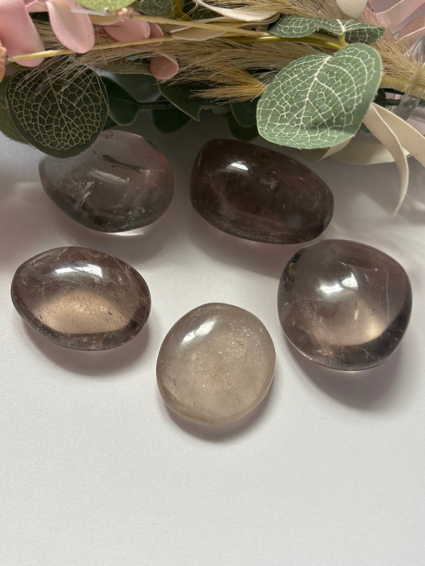 Smoky Quartz Palm Stone